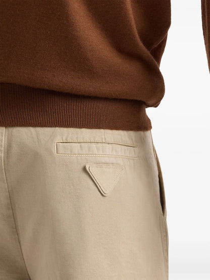 Prada Men Vintage-Effect Cotton Bermudas by Luosophy