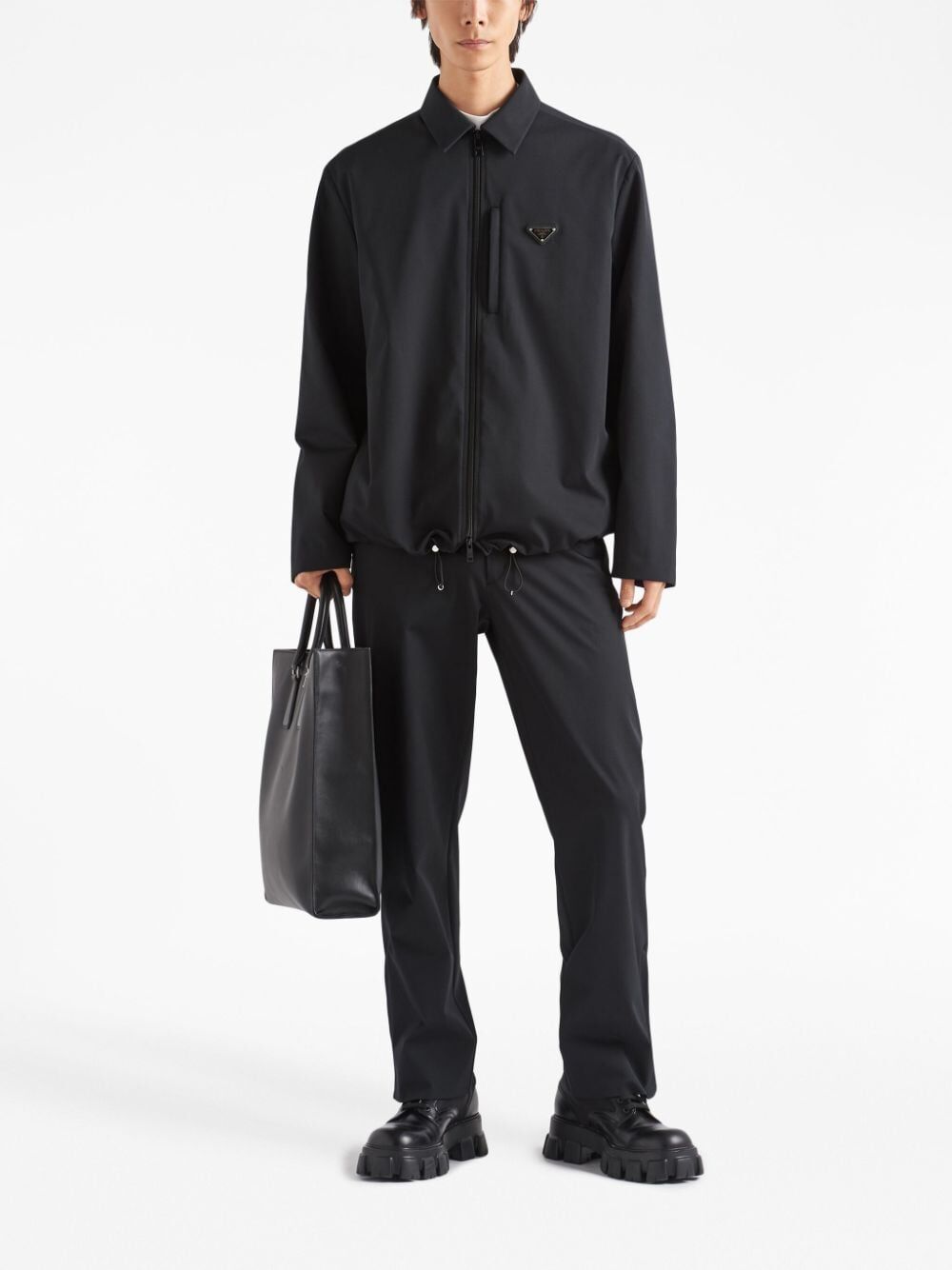 Prada Men Pantaloni In Tecno Stretch by Luosophy