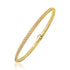 Fancy Weave Bangle in 14k Yellow Gold (3.0mm) by Bids.com