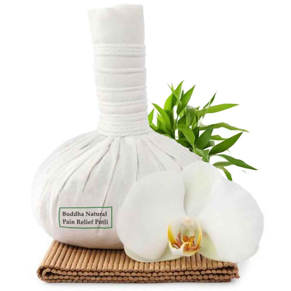 Buddha Natural Ayurvedic Herbal Compress Ball (Potli) - With Neem &amp; Turmeric
