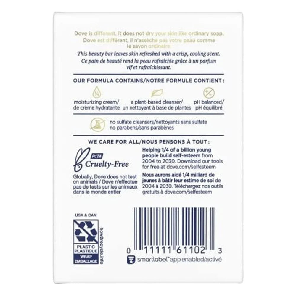 Dove Go Fresh Cool Moisture Beauty Bar (2 Bars X 4.25 Oz.)  DestGlow