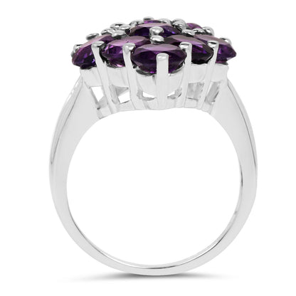 6.78 Carat Genuine Amethyst .925 Sterling Silver Ring by Bids.com