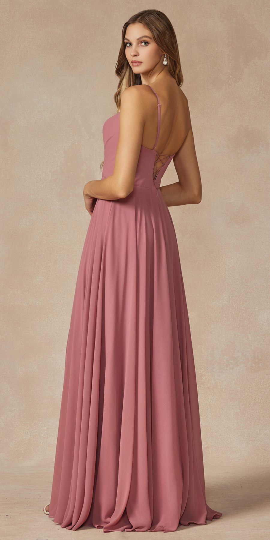 Juliet 263 Spaghetti Strap Long Formal Dress by DiscountDressShop