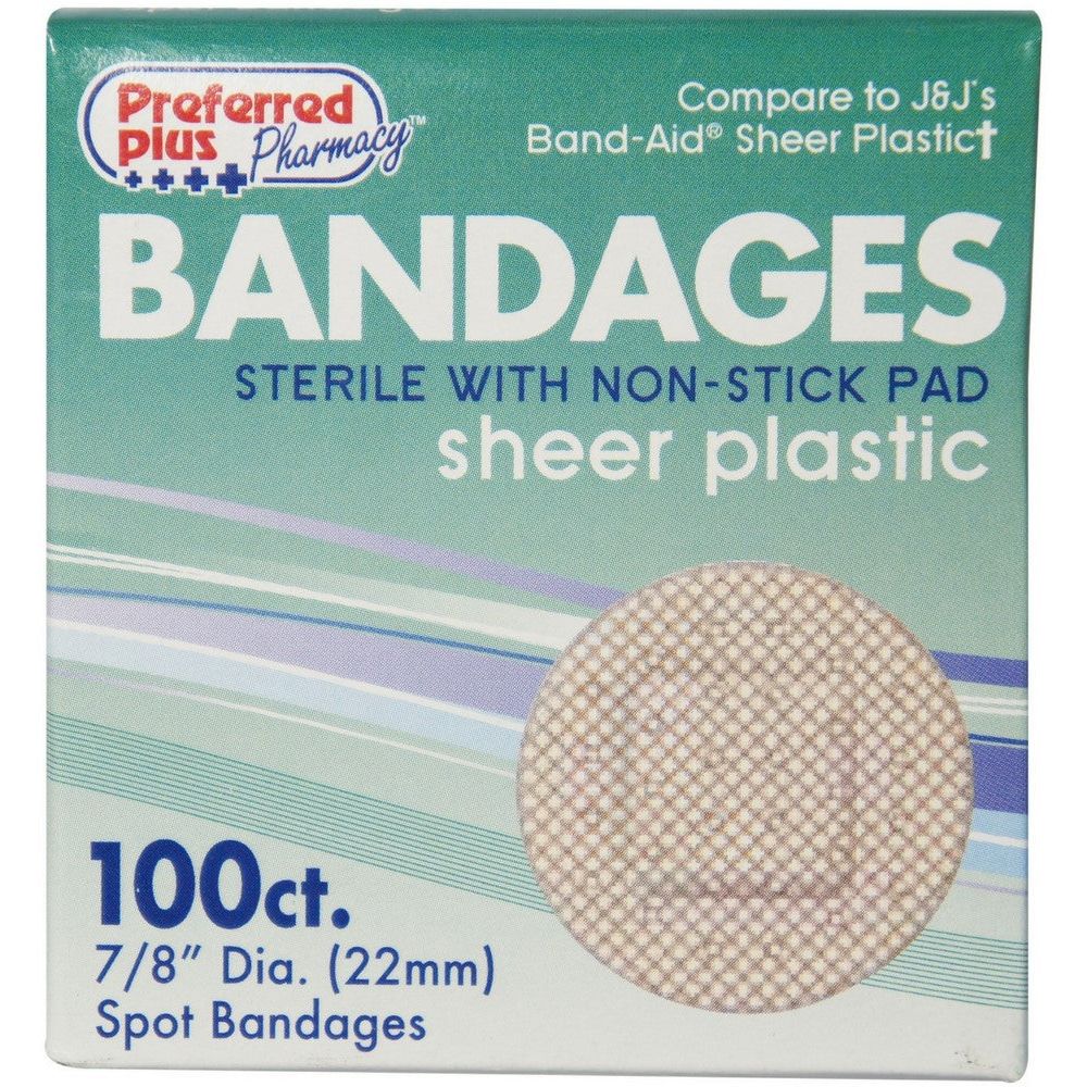 Preferred Plus Pharmacy Bandages Sterile Sheer Plastic Spot by Pasteur Pharmacy