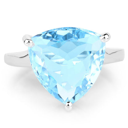 9.00 Carat Genuine Blue Topaz .925 Sterling Silver Ring by Bids.com