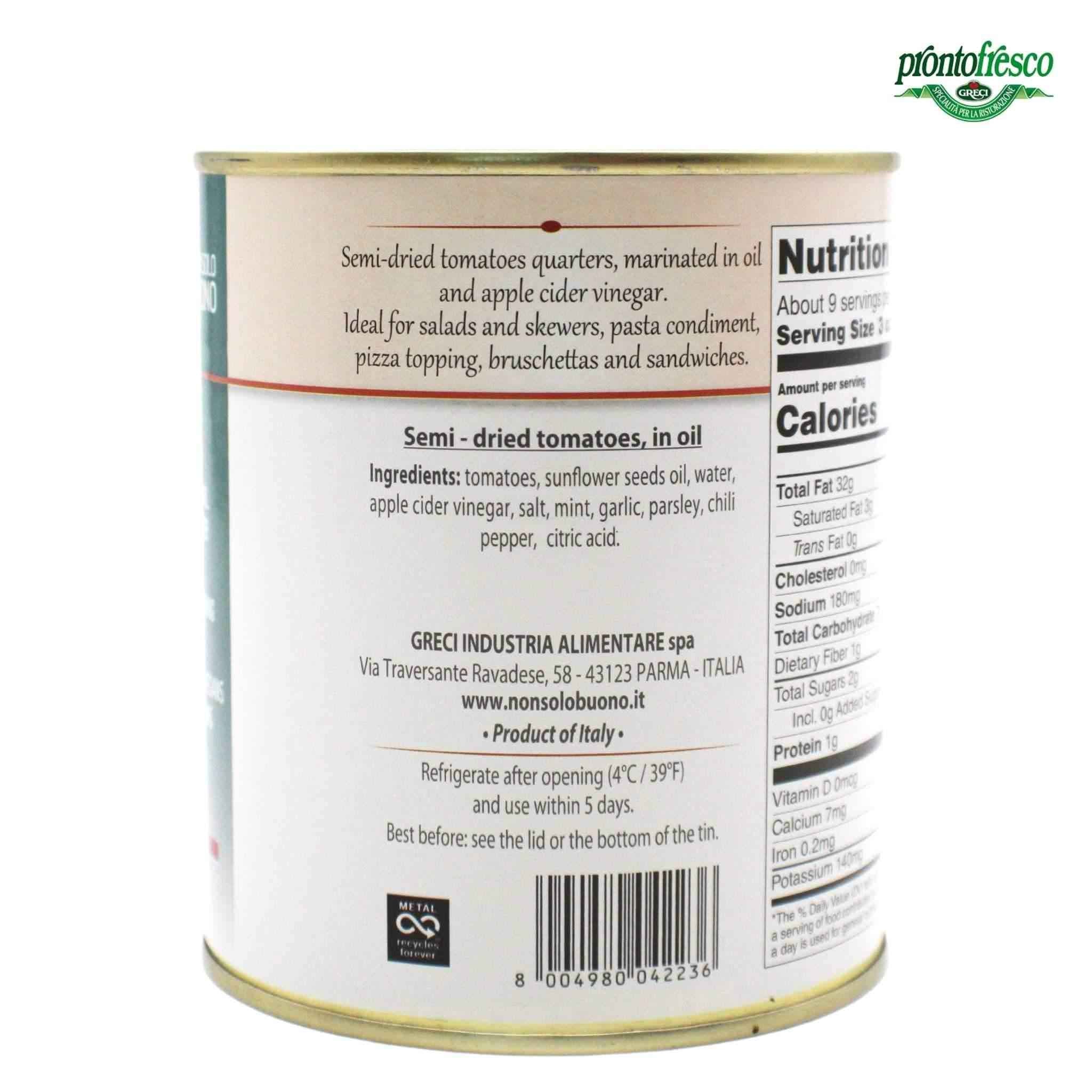 Greci Prontofresco Semi-Dried Red Rustic Roasted Tomatoes