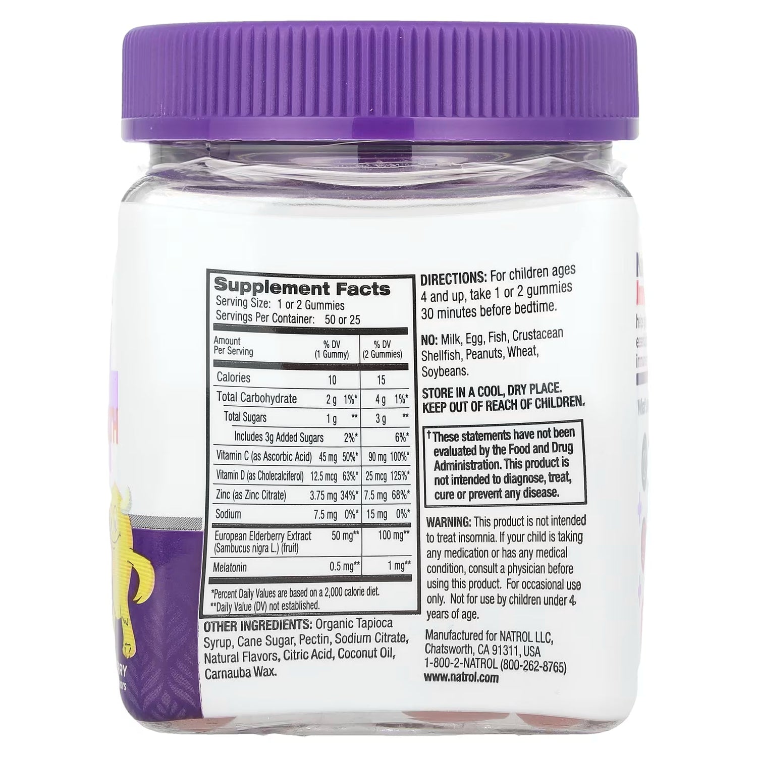 Natrol Kids Sleep+ Immune Health Gummies – Berry | 50ct by Top Vita Shop