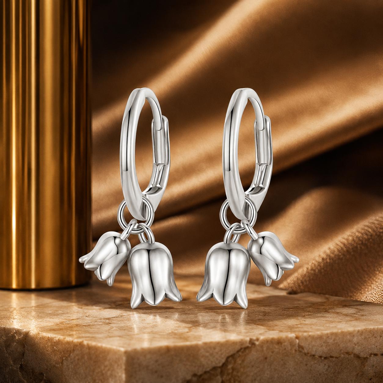 925 Sterling Silver Earrings for Women 20*10mm Oxidized Jewelry  DestGlow