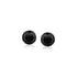 14k White Gold Stud Earrings with Black Faceted Cubic Zirconia(6mm) by Bids.com