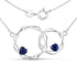 0.70 Carat Genuine Blue Sapphire .925 Sterling Silver Pendant by Bids.com