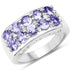 1.90 Carat Genuine Tanzanite .925 Sterling Silver Ring  DestGlow