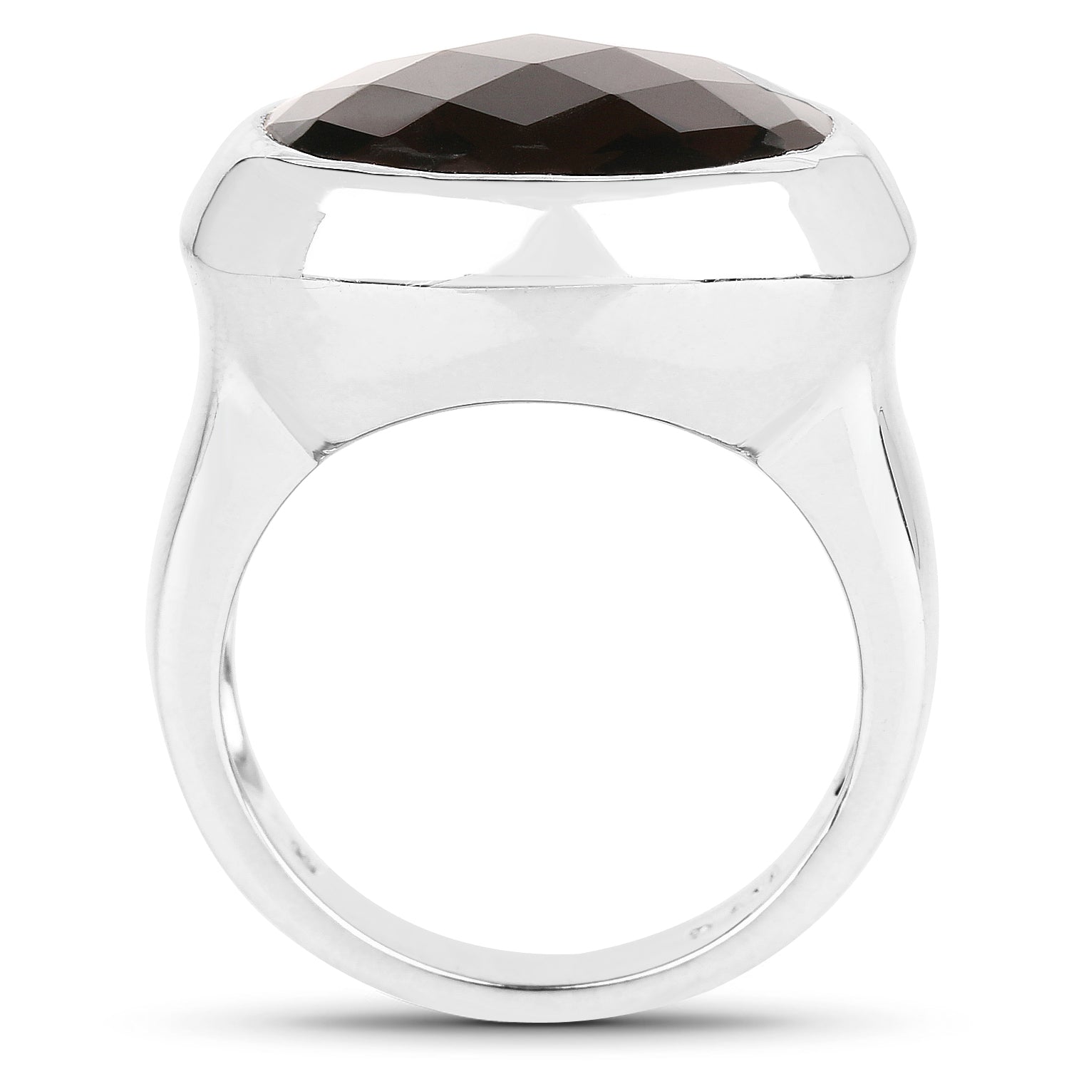7.90 Carat Genuine Smoky Quartz .925 Sterling Silver Ring by Bids.com