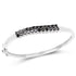 3.53 Carat Genuine Black Diamond .925 Sterling Silver Bangle by Bids.com