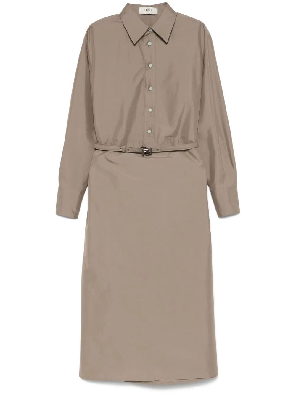 Fendi Women Poplin Belted Shirt Dress by Luosophy