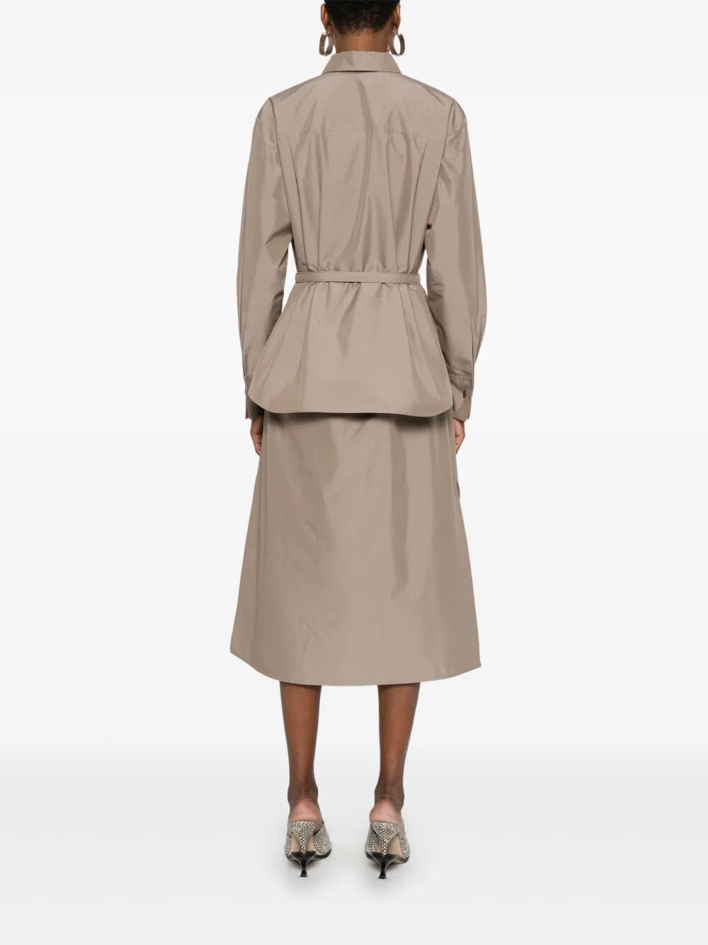 Fendi Women Poplin Belted Shirt Dress by Luosophy