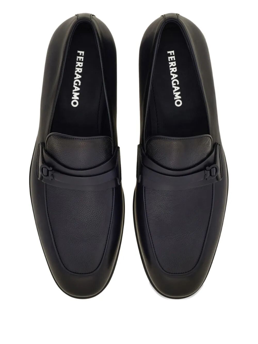 Ferragamo Men Desio Shaded Leather Loafers by Luosophy