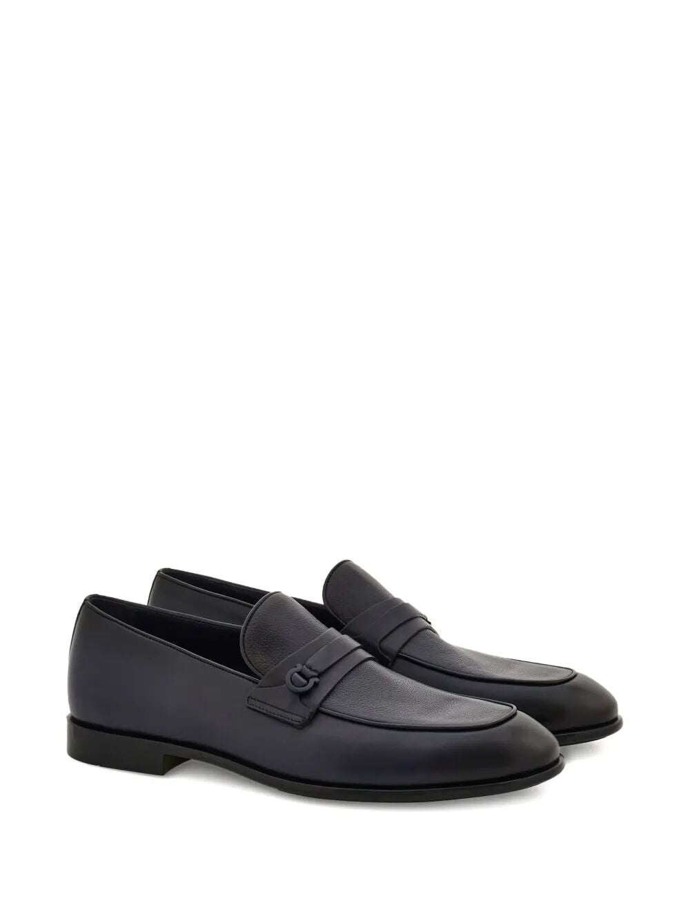 Ferragamo Men Desio Shaded Leather Loafers by Luosophy
