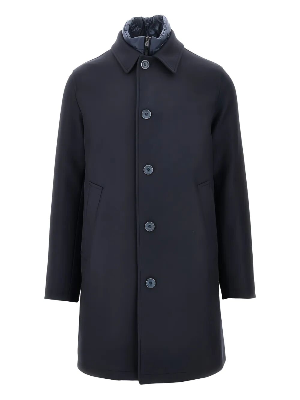 Herno Men Single-Breasted Padded Coat by Luosophy