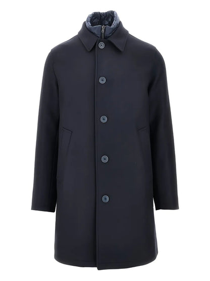 Herno Men Single-Breasted Padded Coat by Luosophy