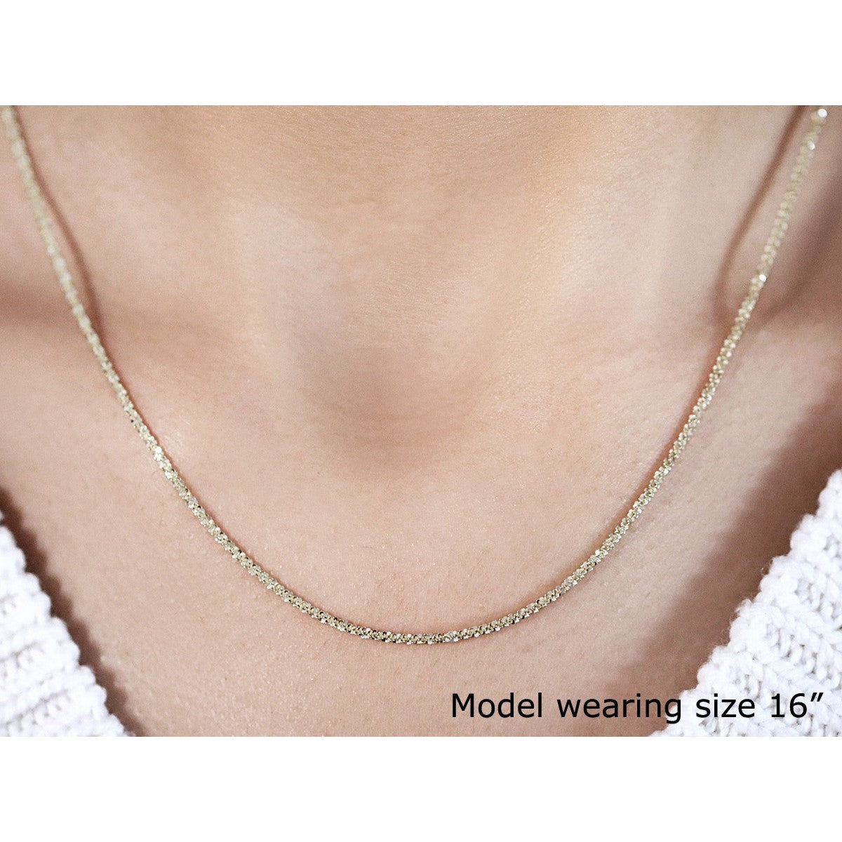 10k Yellow Gold Sparkle Chain 1.50 mm) by Bids.com