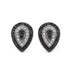 0.47 Carat Genuine Black Diamond & White Diamond .925 Sterling Silver Earrings  DestGlow