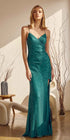 Juliet 273 Long Sequin Gown with V-neck and Slit by DiscountDressShop