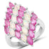 2.95 Carat Genuine Ethiopian Opal and Ruby .925 Sterling Silver Ring by Bids.com