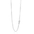 14k White Gold Adjustable Box Chain 0.8mm by Bids.com