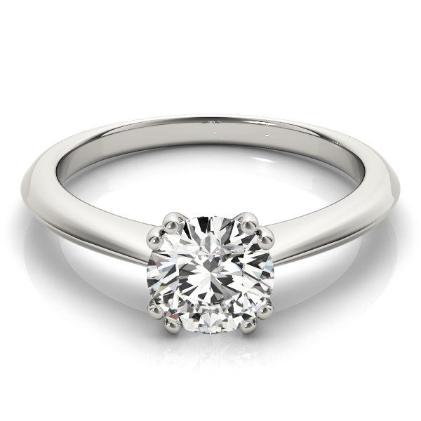 14k White Gold Double Prong Set Solitaire Diamond Engagement Ring (1 cttw) by Bids.com