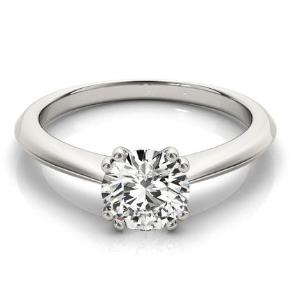 14k White Gold Double Prong Set Solitaire Diamond Engagement Ring (1 cttw) by Bids.com