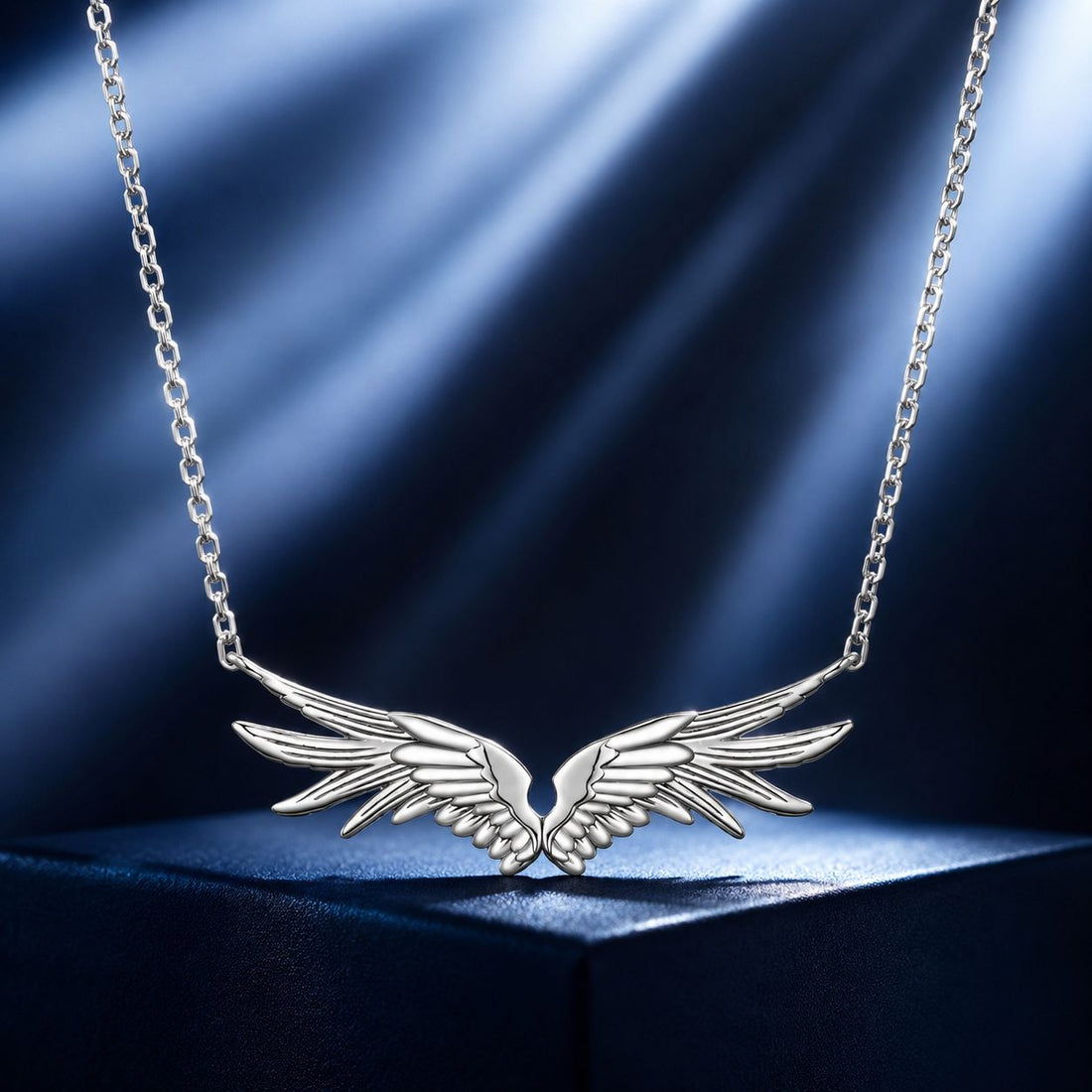 925 Sterling Silver Plated 40+5cm White Gold Necklace for Women  DestGlow
