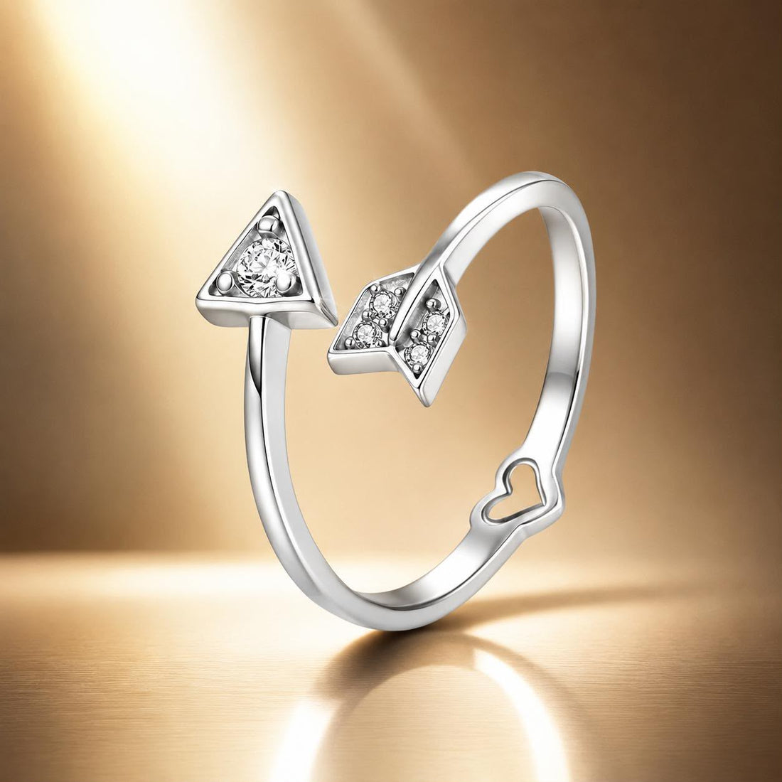 925 Sterling Silver White Gold Plated Pavé CZ Rings for Women  DestGlow