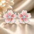 925 Sterling Silver Multi-Color Enamel Pavé CZ Earrings  DestGlow