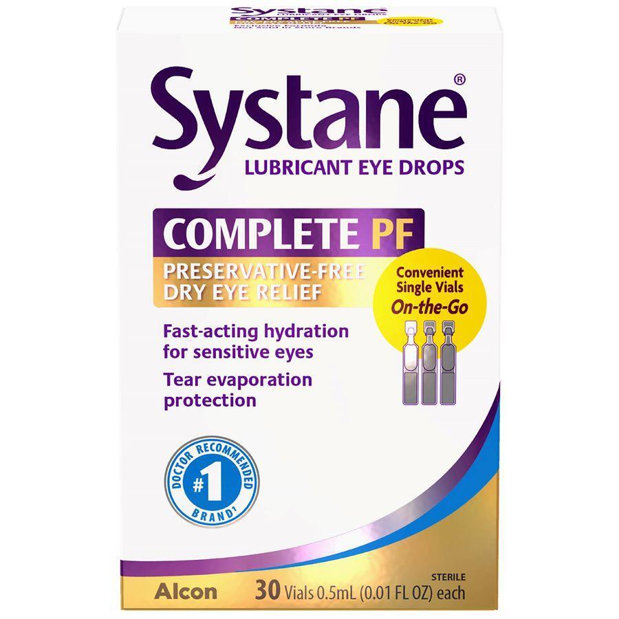 Systane Complete Preservative Free Lubricant Eye Drops 
