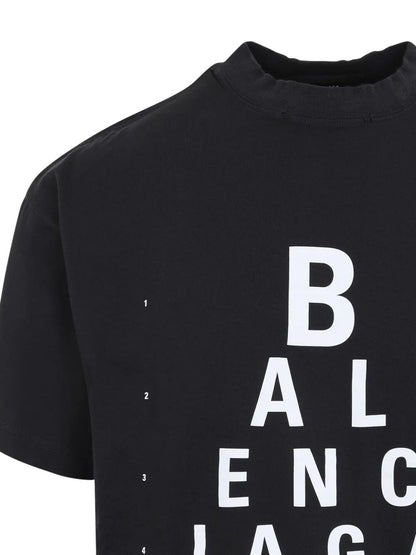 Balenciaga Women Optical Artwork Oversized T-Shirt by Luosophy
