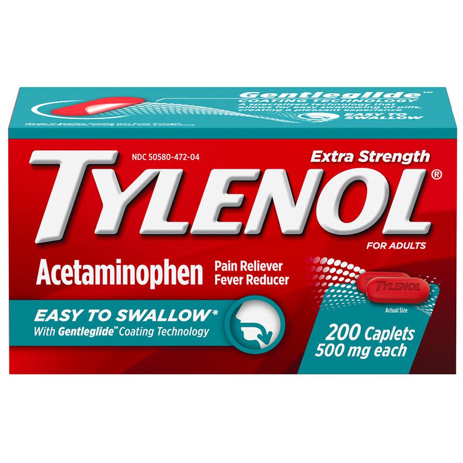 Tylenol Extra Strength Acetaminophen Pain Reliever Caplets by Pasteur Pharmacy