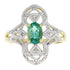 Natural .70ct Emerald Diamond Ring 10KT Yellow Gold by Bids.com