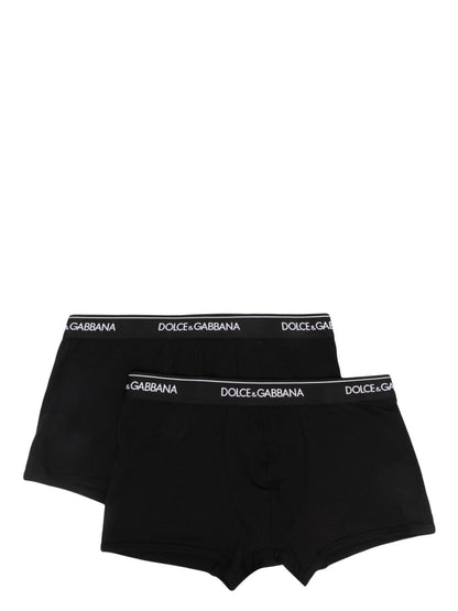 Dolce &amp; Gabbana Men Two-Pack Of Stretch Cotton Regular-Fit Boxers by Luosophy