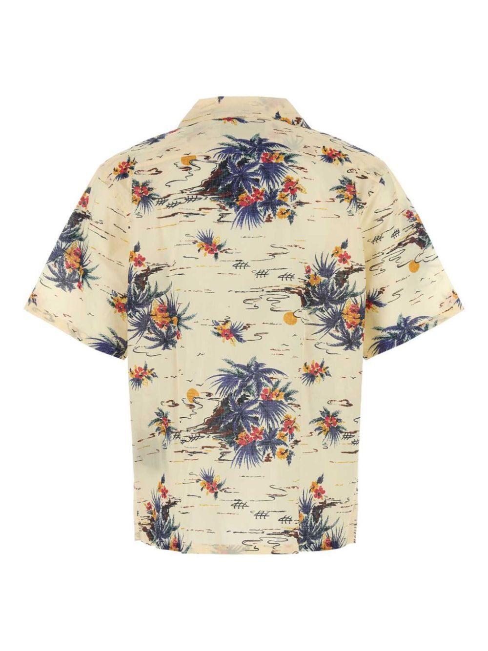 Prada Men Hawaii Batista Cotton Short-Sleeved Shirt by Luosophy
