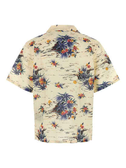 Prada Men Hawaii Batista Cotton Short-Sleeved Shirt by Luosophy