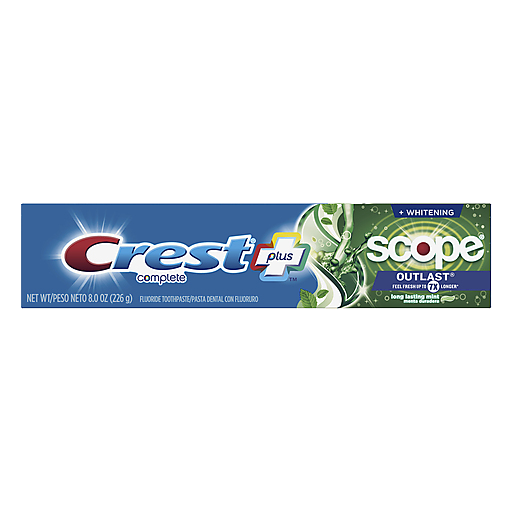 Crest Complete Plus Scope Toothpaste, Fluoride, Whitening, Outlast, Long Lasting Mint by Pasteur Pharmacy