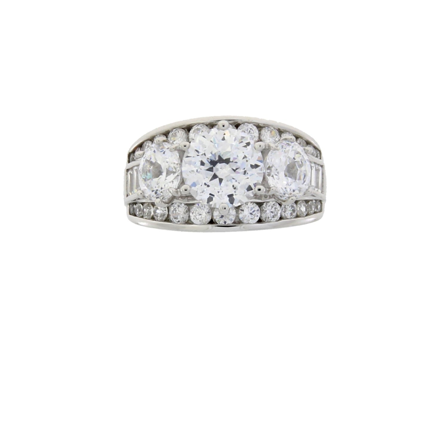 Natural Cubic Zirconium CZ SS Bridal Sterling Silver by Bids.com