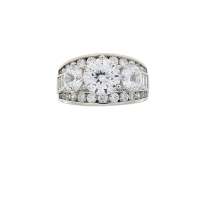 Natural Cubic Zirconium CZ SS Bridal Sterling Silver by Bids.com