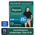 Depend Maximum Absorbency Underwear for Men Small (19 Count)  DestGlow
