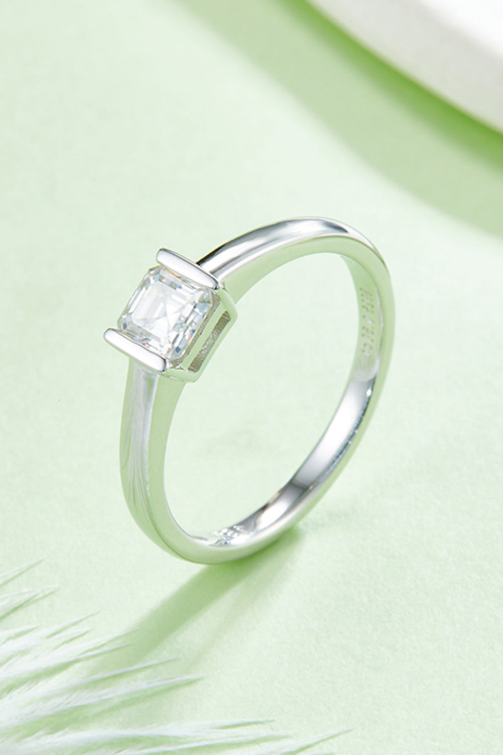 Brilliant Round Cut Sparkala™ Platinum Over Pure Sterling Silver Solitaire Ring by Sparkala