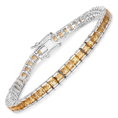 8.25 Carat Genuine Citrine .925 Sterling Silver Bracelet by Bids.com