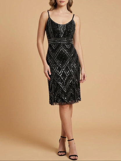 Lara 28860 - Beaded Flounce Dress by Lara New York