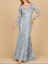 Mermaid, Long Sleeve Gown | 28885 by Lara New York