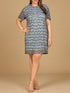 Fancy Beaded T-Shirt Dress by Lara New York