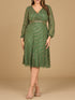 Beaded Midi Dress with Long Sleeves by Lara New York
